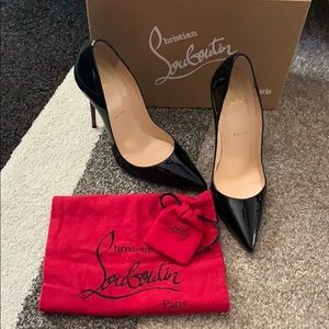 Christian Louboutin So Kate Patent Leather Pumps.
